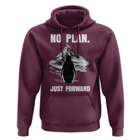 Nihilist Penguin Hiking Meme Hoodie No Plan Just Forward