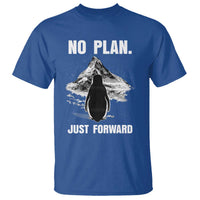 Nihilist Penguin Hiking Meme T Shirt No Plan Just Forward