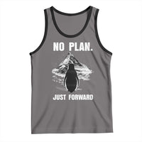 Nihilist Penguin Hiking Meme Tank Top No Plan Just Forward