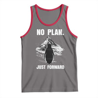 Nihilist Penguin Hiking Meme Tank Top No Plan Just Forward