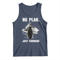 Nihilist Penguin Hiking Meme Tank Top No Plan Just Forward