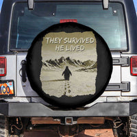 Nihilist Penguin Hiking Meme Spare Tire Cover They Survived He Lived