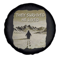 Nihilist Penguin Hiking Meme Spare Tire Cover They Survived He Lived