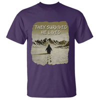 Nihilist Penguin Hiking Meme T Shirt They Survived He Lived
