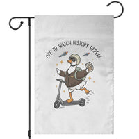 Funny Goose Support Freedom Meme Garden Flag Off To Watch History Repart