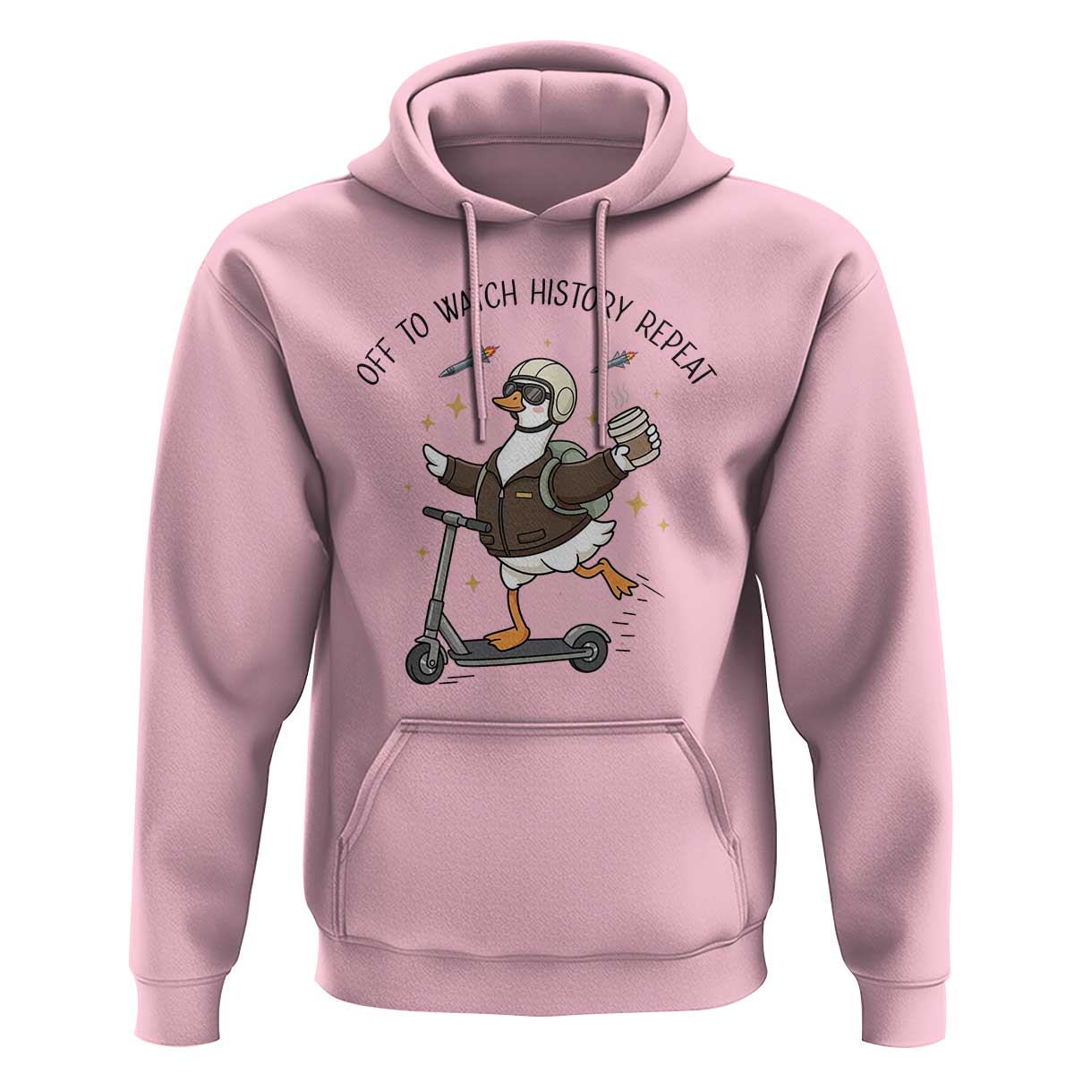 Funny Goose Support Freedom Meme Hoodie Off To Watch History Repart