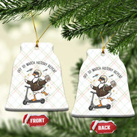Funny Goose Support Freedom Meme Ceramic Ornament Off To Watch History Repart