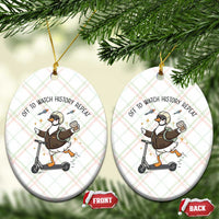 Funny Goose Support Freedom Meme Ceramic Ornament Off To Watch History Repart