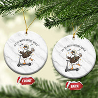 Funny Goose Support Freedom Meme Ceramic Ornament Off To Watch History Repart