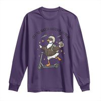 Funny Goose Support Freedom Meme Long Sleeve Shirt Off To Watch History Repart