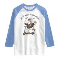 Funny Goose Support Freedom Meme Raglan Shirt Off To Watch History Repart