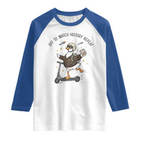 Funny Goose Support Freedom Meme Raglan Shirt Off To Watch History Repart