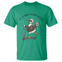 Funny Goose Support Freedom Meme T Shirt Off To Watch History Repart