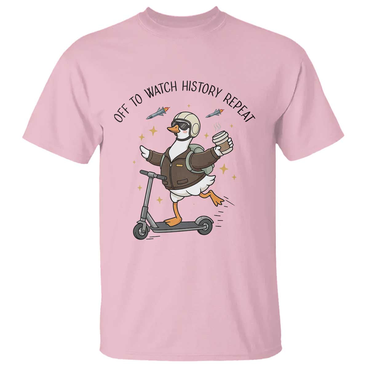 Funny Goose Support Freedom Meme T Shirt Off To Watch History Repart