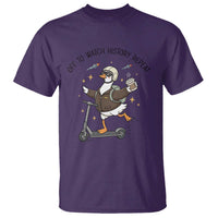 Funny Goose Support Freedom Meme T Shirt Off To Watch History Repart