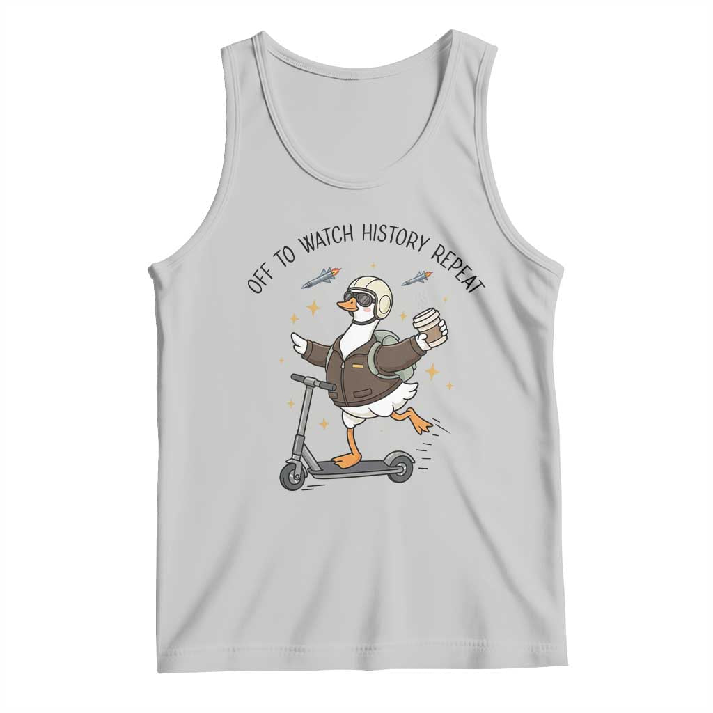 Funny Goose Support Freedom Meme Tank Top Off To Watch History Repart