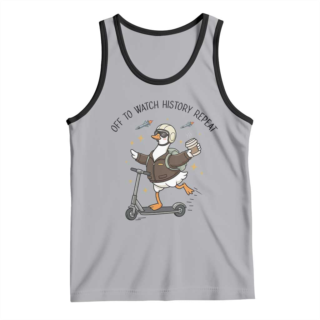 Funny Goose Support Freedom Meme Tank Top Off To Watch History Repart