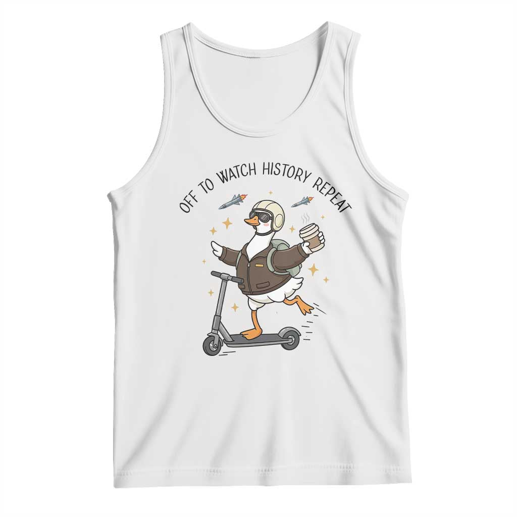 Funny Goose Support Freedom Meme Tank Top Off To Watch History Repart