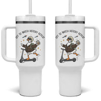 Funny Goose Support Freedom Meme Tumbler With Handle Off To Watch History Repart