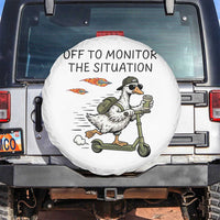 Funny Goose Support Freedom Meme Spare Tire Cover Off To Monitor The Situation