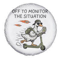 Funny Goose Support Freedom Meme Spare Tire Cover Off To Monitor The Situation