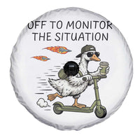 Funny Goose Support Freedom Meme Spare Tire Cover Off To Monitor The Situation