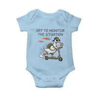 Funny Goose Support Freedom Meme Baby Onesie Off To Monitor The Situation