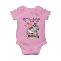 Funny Goose Support Freedom Meme Baby Onesie Off To Monitor The Situation