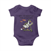 Funny Goose Support Freedom Meme Baby Onesie Off To Monitor The Situation