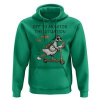 Funny Goose Support Freedom Meme Hoodie Off To Monitor The Situation