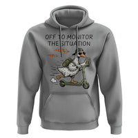 Funny Goose Support Freedom Meme Hoodie Off To Monitor The Situation