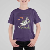 Funny Goose Support Freedom Meme T Shirt For Kid Off To Monitor The Situation