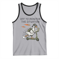 Funny Goose Support Freedom Meme Tank Top Off To Monitor The Situation