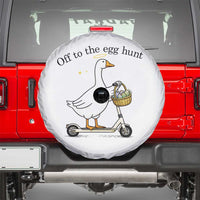 Off To The Egg Hunt Spare Tire Cover Funny Easter Goose
