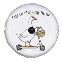 Off To The Egg Hunt Spare Tire Cover Funny Easter Goose