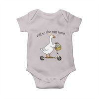 Off To The Egg Hunt Baby Onesie Funny Easter Goose