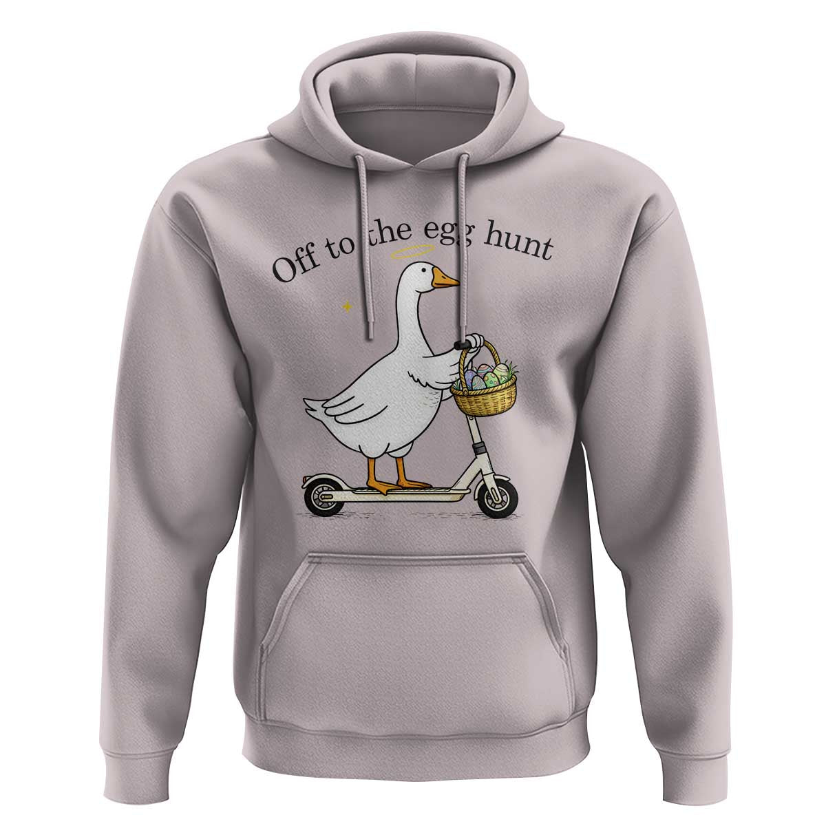 Off To The Egg Hunt Hoodie Funny Easter Goose