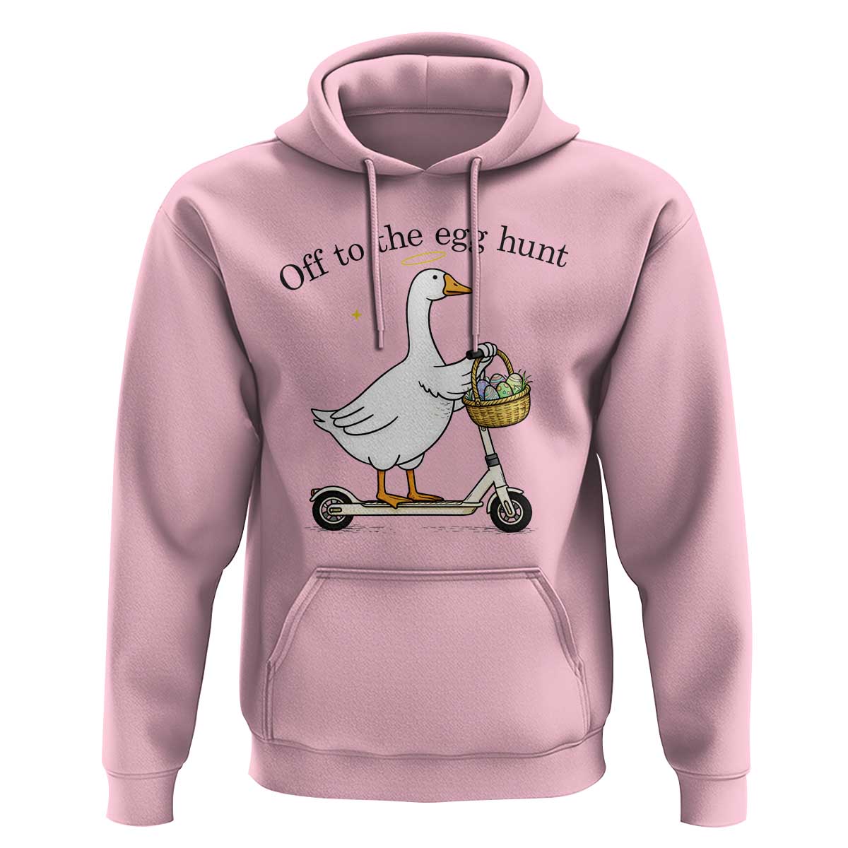 Off To The Egg Hunt Hoodie Funny Easter Goose