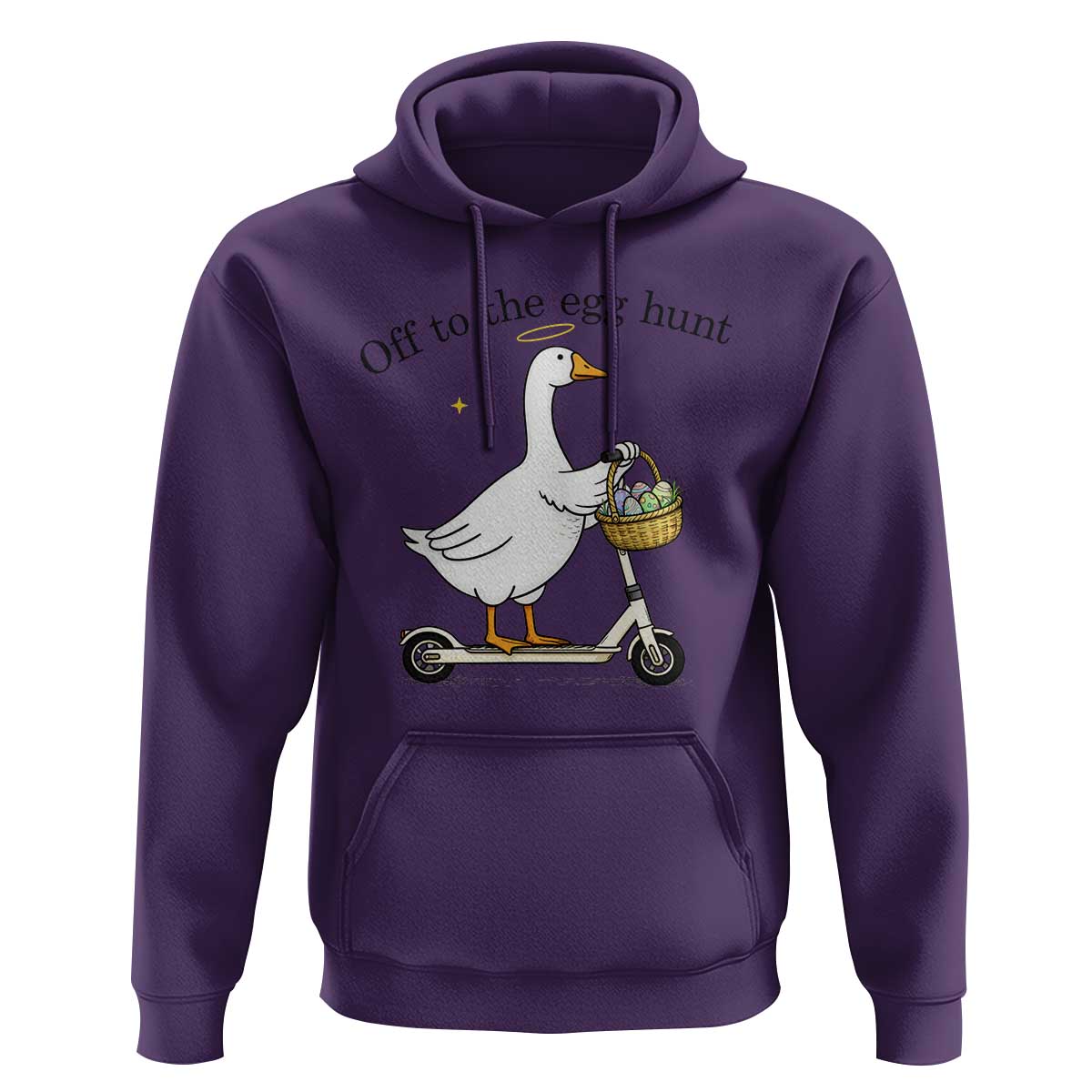Off To The Egg Hunt Hoodie Funny Easter Goose