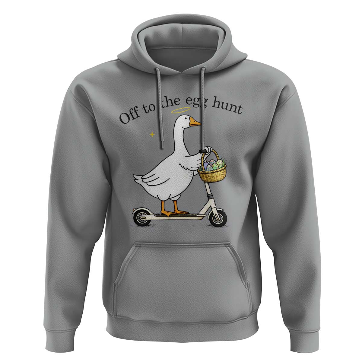 Off To The Egg Hunt Hoodie Funny Easter Goose