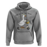 Off To The Egg Hunt Hoodie Funny Easter Goose