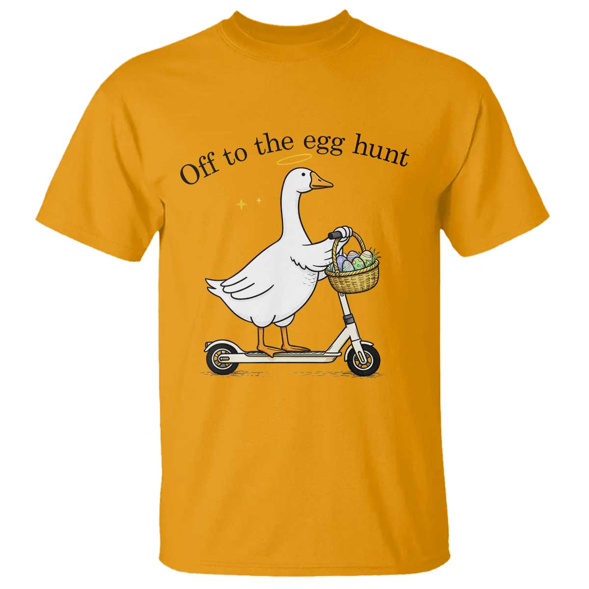 Off To The Egg Hunt T Shirt Funny Easter Goose