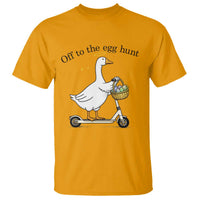 Off To The Egg Hunt T Shirt Funny Easter Goose