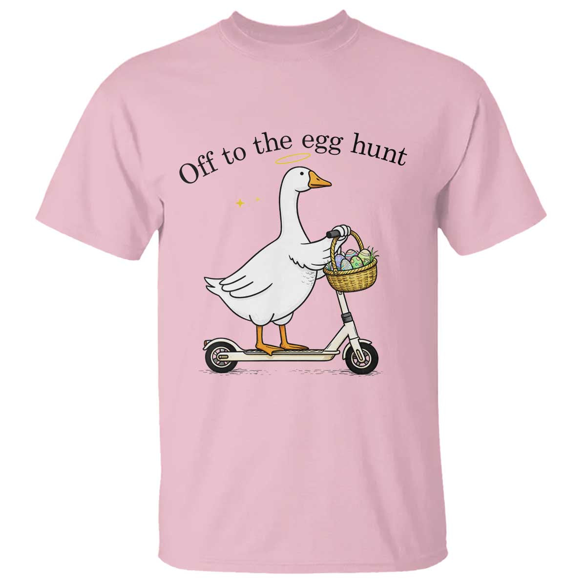 Off To The Egg Hunt T Shirt Funny Easter Goose