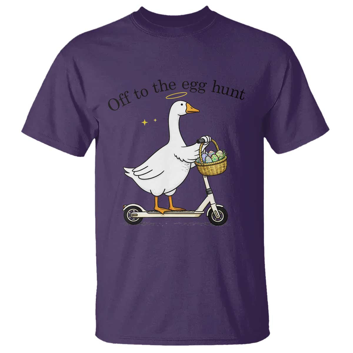 Off To The Egg Hunt T Shirt Funny Easter Goose