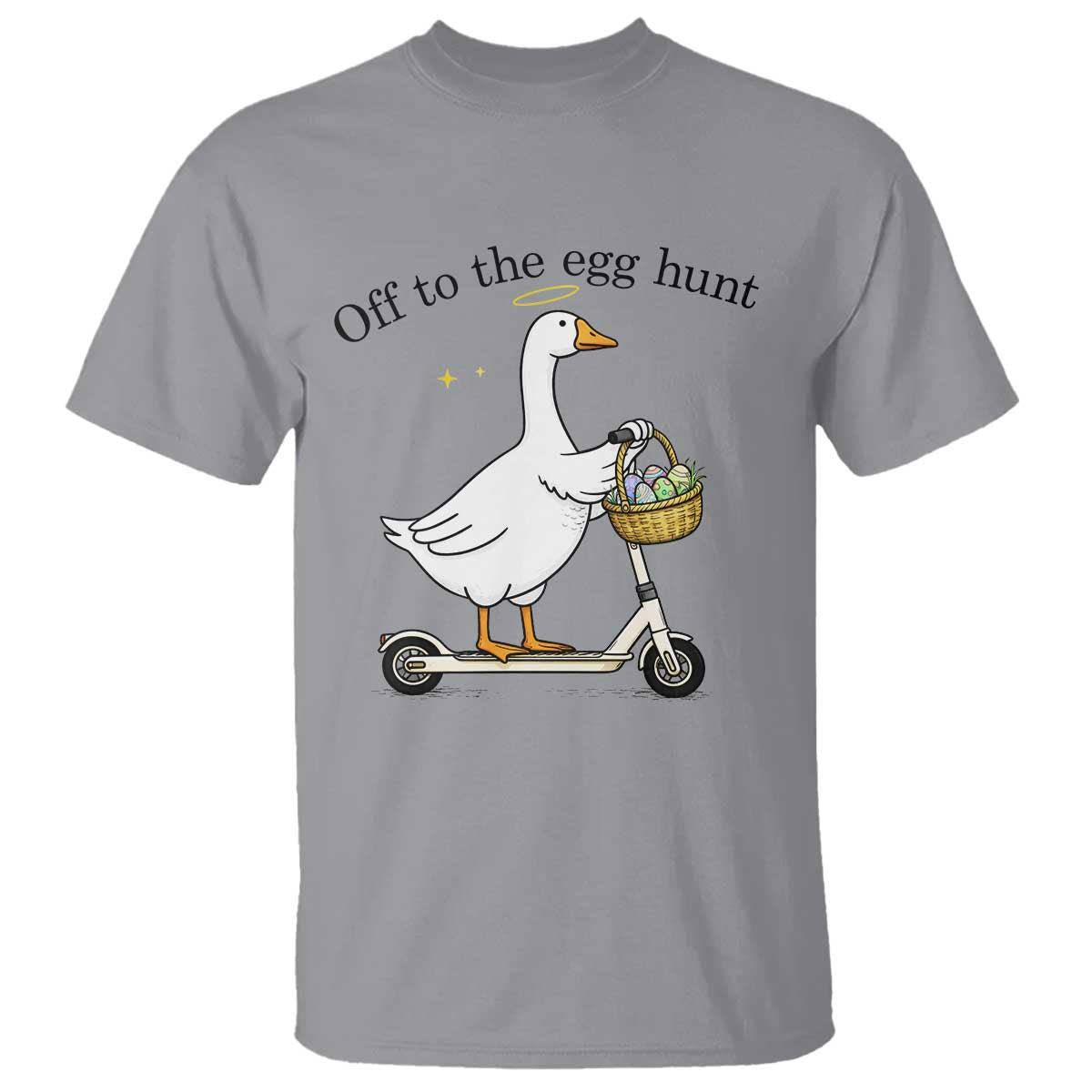 Off To The Egg Hunt T Shirt Funny Easter Goose
