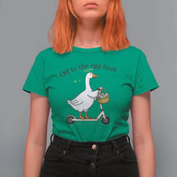 Off To The Egg Hunt T Shirt For Women Funny Easter Goose