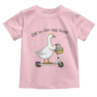Off To The Egg Hunt Toddler T Shirt Funny Easter Goose