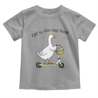 Off To The Egg Hunt Toddler T Shirt Funny Easter Goose
