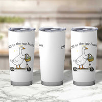 Off To The Egg Hunt Tumbler Cup Funny Easter Goose